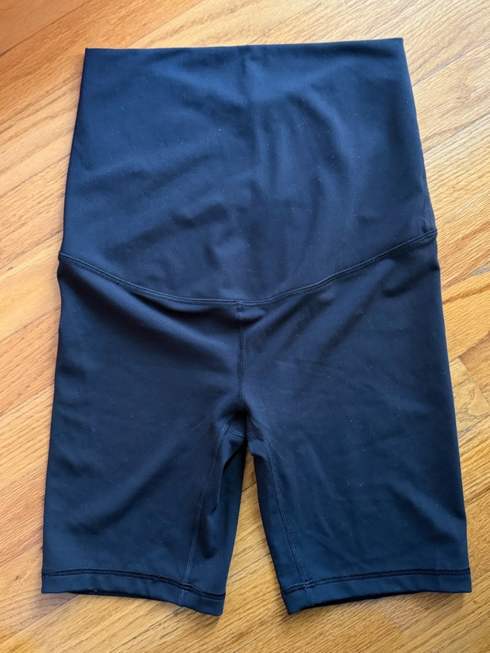 Ingrid & Isabel Black High-Rise Maternity Bike Shorts